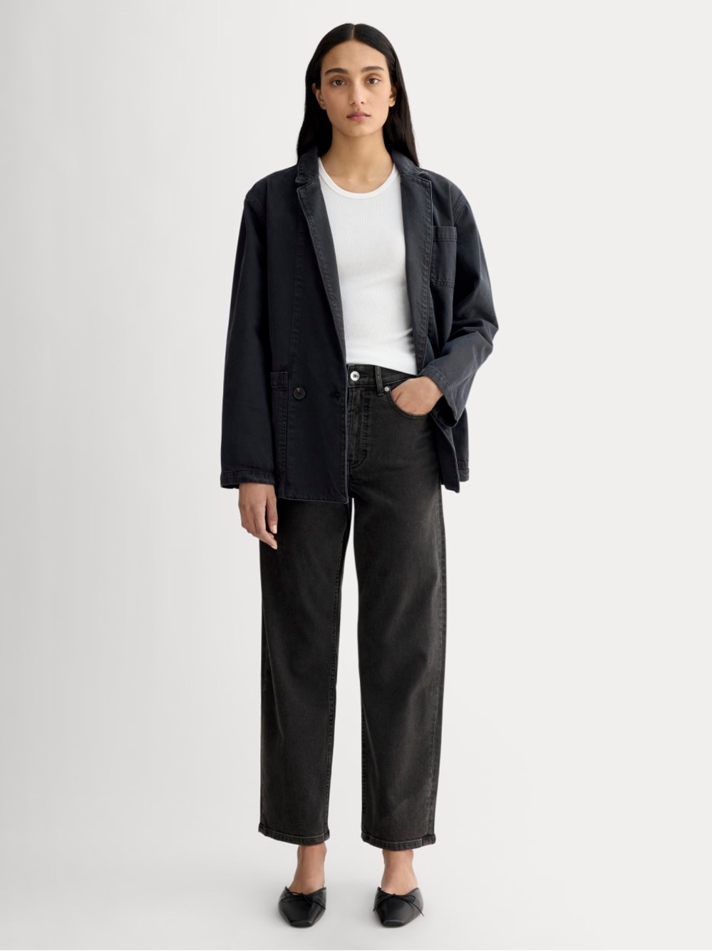 New Everlane THE WAY-HIGH® JEAN 2.0 in Washed Black Size 30